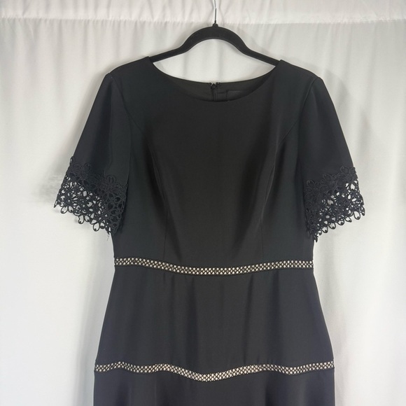 Shani  Lace-Trim Crepe Fit & Flare Dress size:USA 10 - Picture 5 of 17